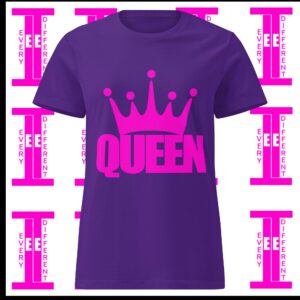 Queen Tee White l Pink l Purple Made For All Queens