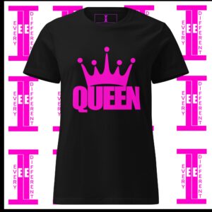 Queen Tee Pink l Black Made For All Queens