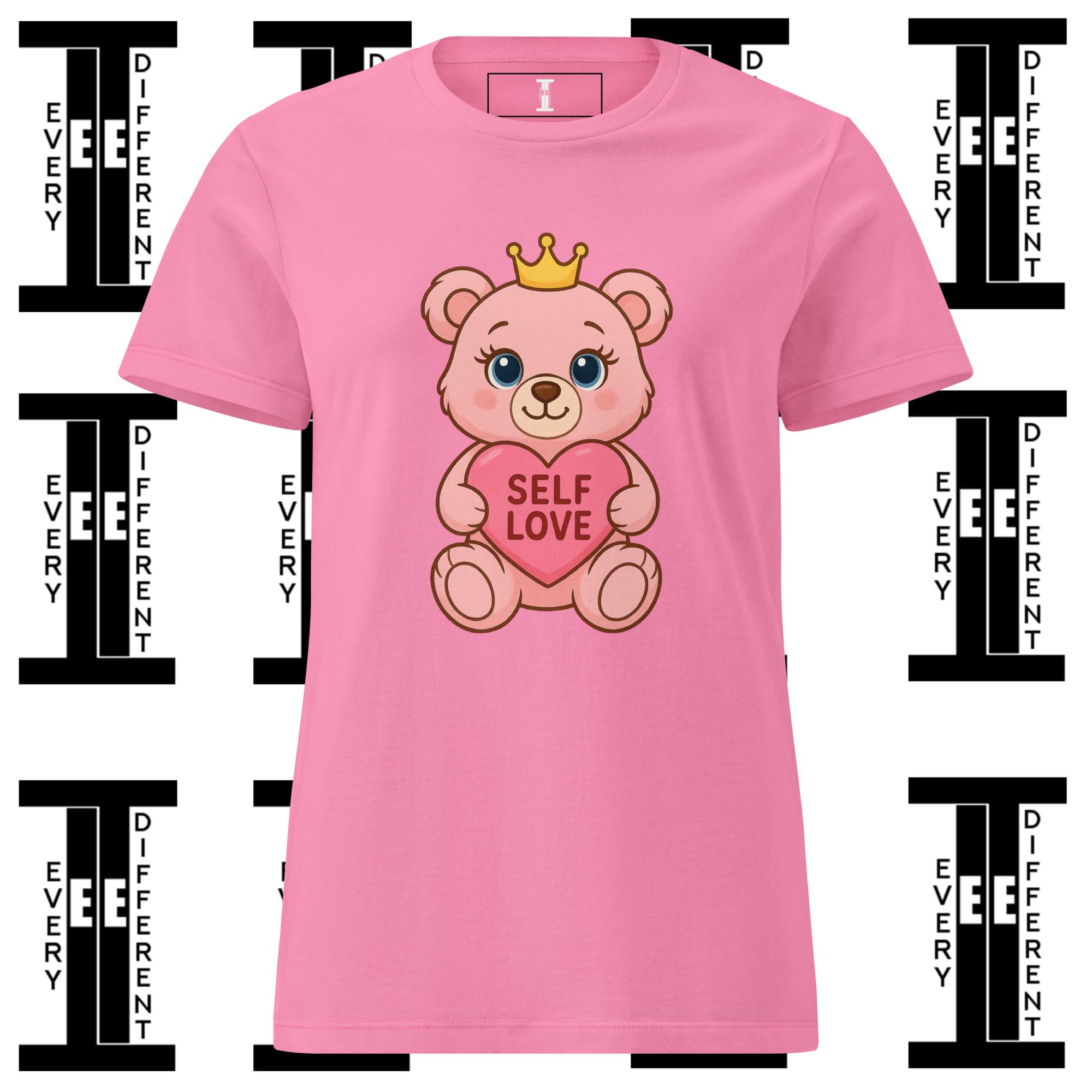Crowned Self Love Bear Tee – Women’s Softstyle - Image 11