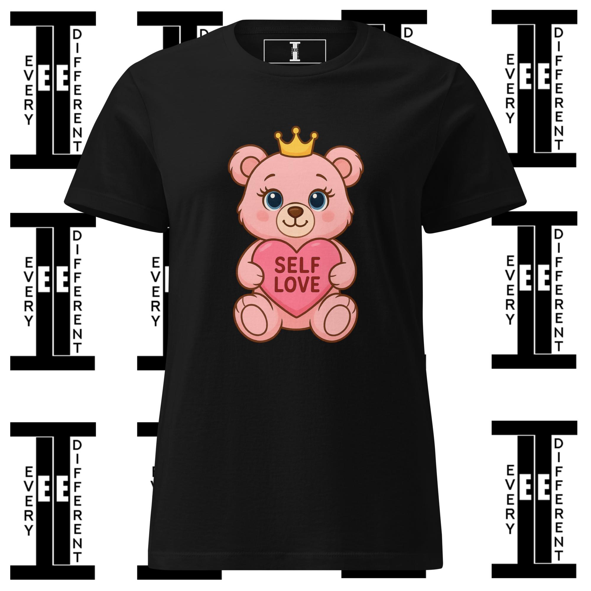 Crowned Self Love Bear Tee – Women’s Softstyle