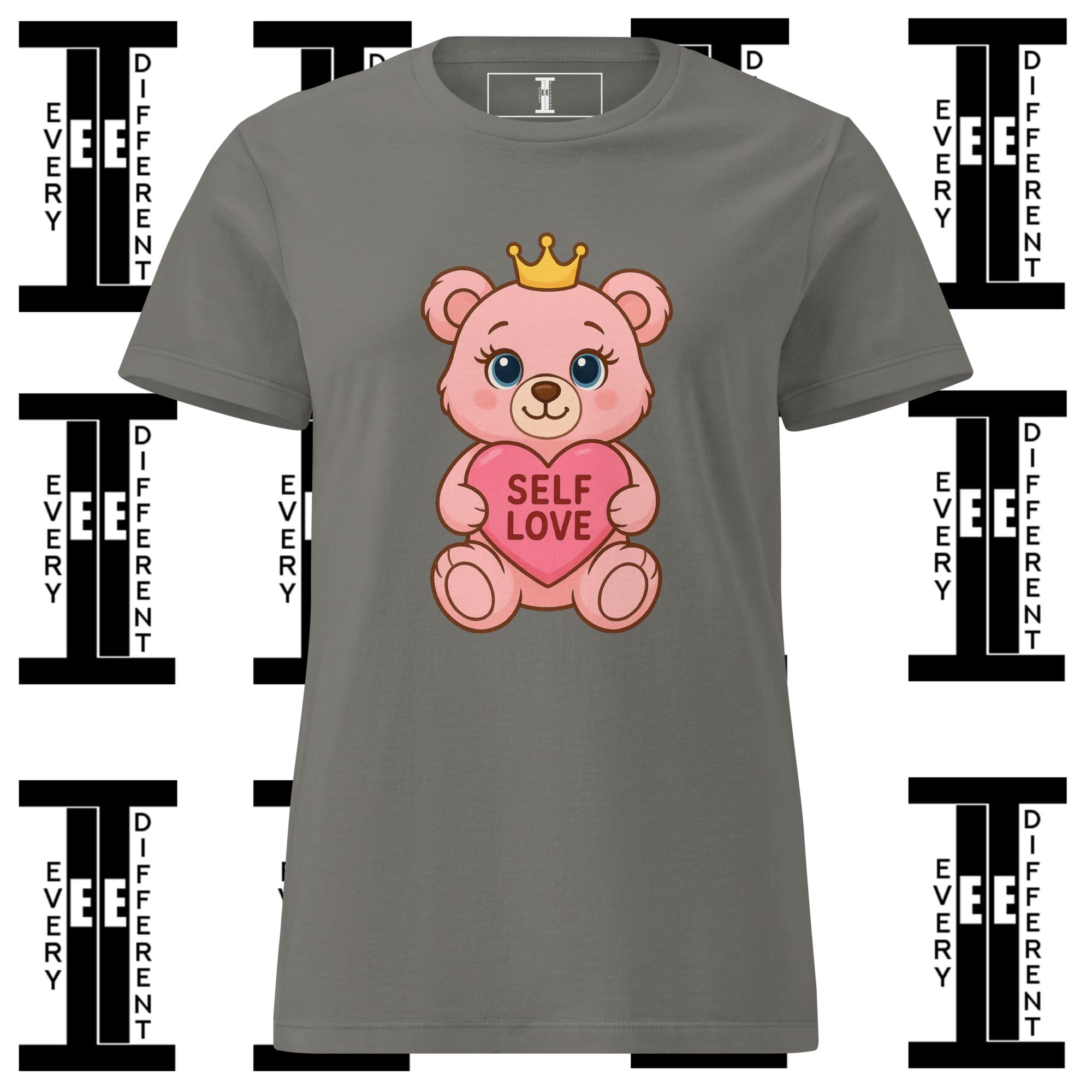 Crowned Self Love Bear Tee – Women’s Softstyle - Image 10