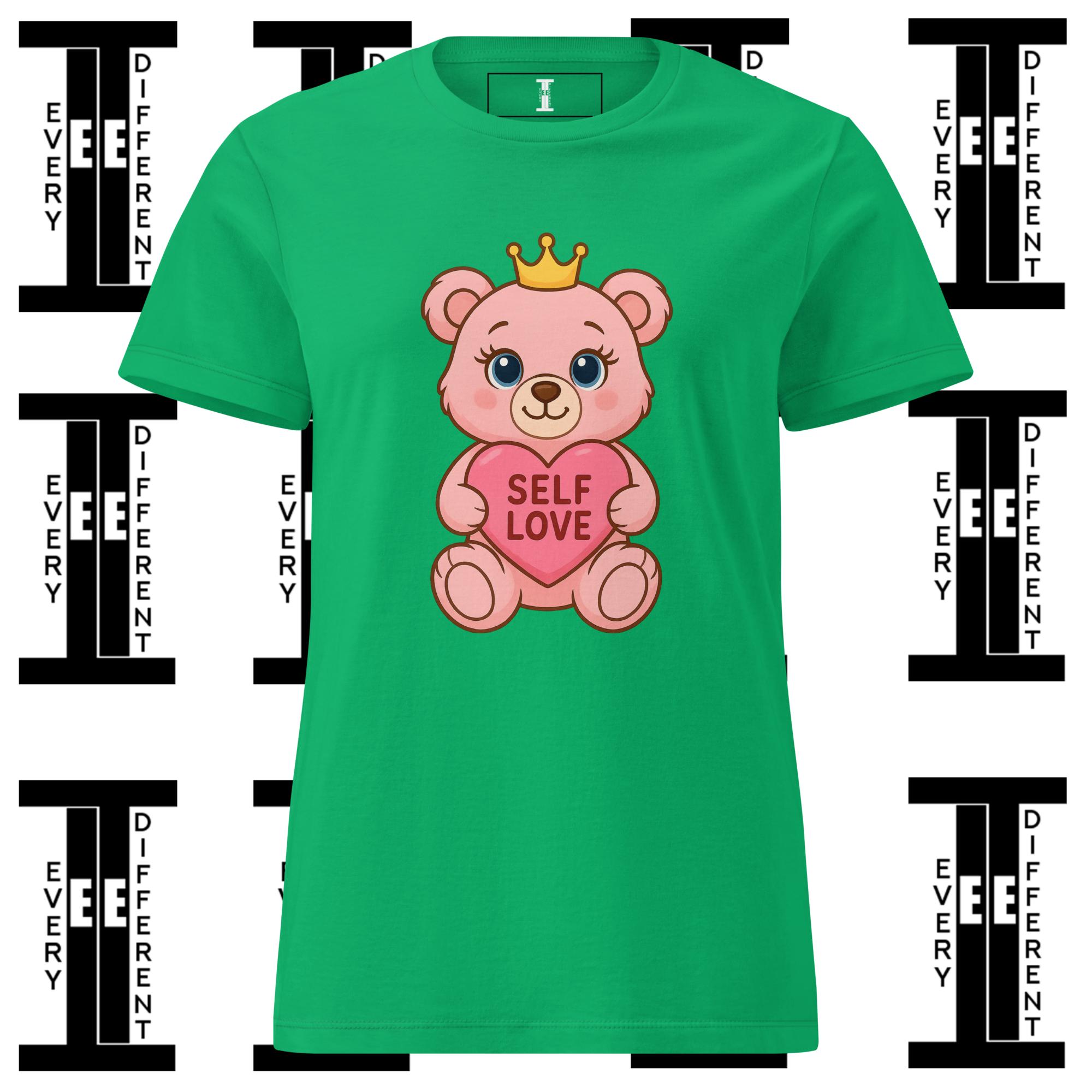 Crowned Self Love Bear Tee – Women’s Softstyle - Image 8