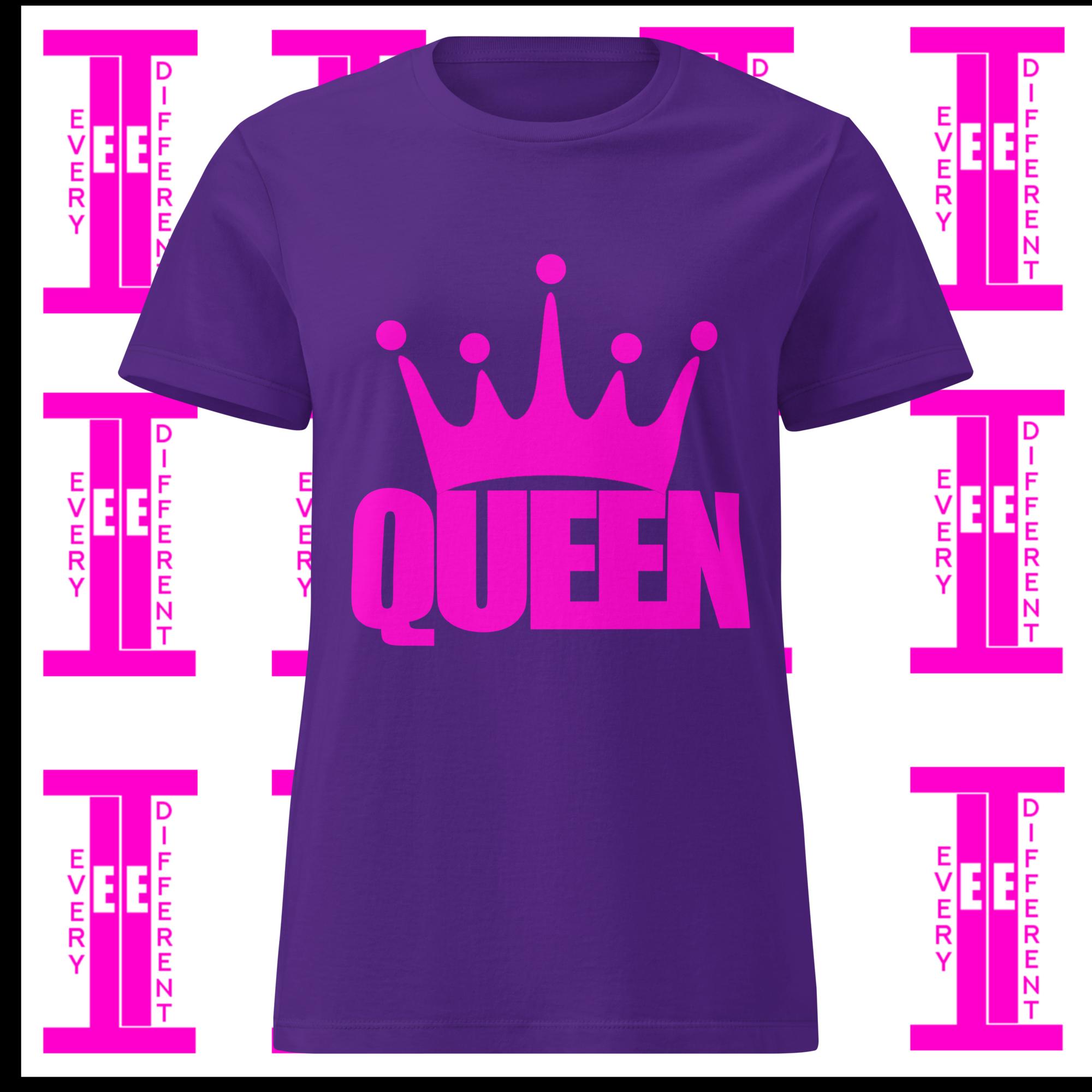 Queen Tee White l Pink l Purple Made For All Queens - Image 2