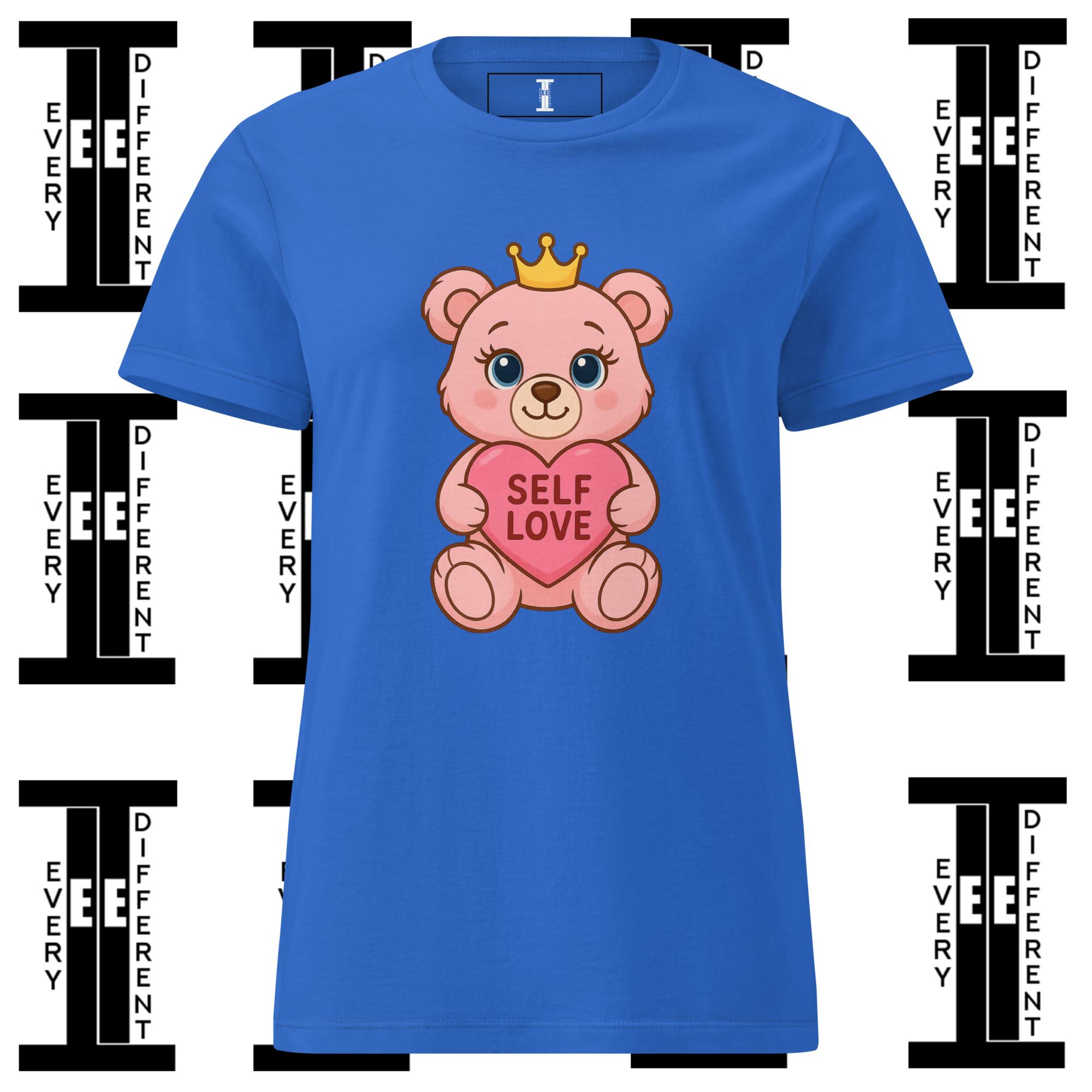 Crowned Self Love Bear Tee – Women’s Softstyle - Image 4